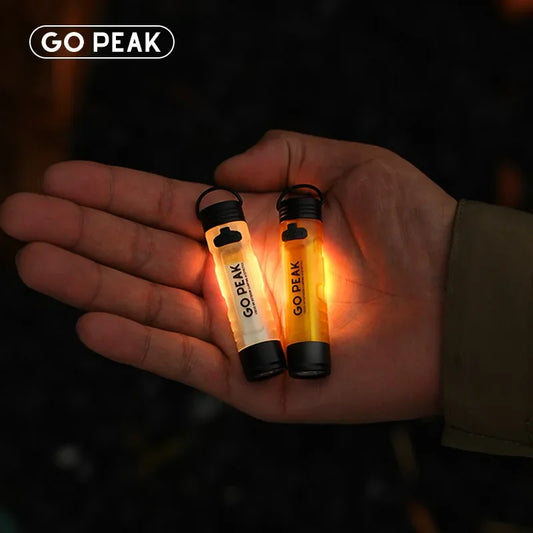 GOPEAK Mini Pocket Flashlight – Outdoor Key Clip LED Cap Light, Long-Lasting Emergency & Disaster Relief 5050 Small Torch