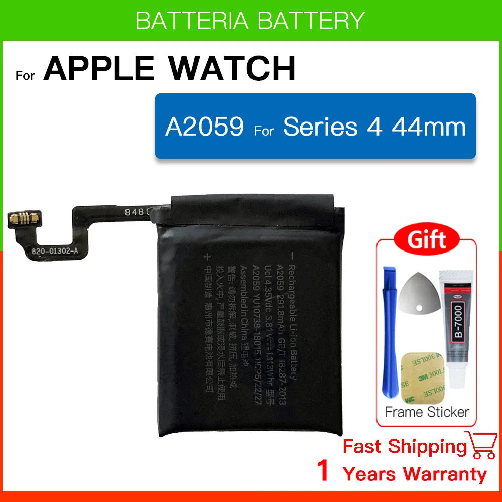 New Genuine Replacement Battery for Apple Watch Series SE 4/5/6 – 40mm/44mm, Includes Free Tools