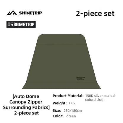 ShineTrip Oversized Dome Tent – Quick Setup, Waterproof & Sunproof Silver-Coated Canopy for Camping (05 Series)