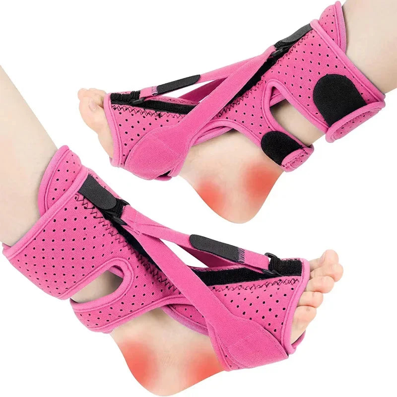 Adjustable Night Splint for Plantar Fasciitis – Soft Foot Drop Brace & Achilles Tendon Stretcher for Pain Relief and Sleep
