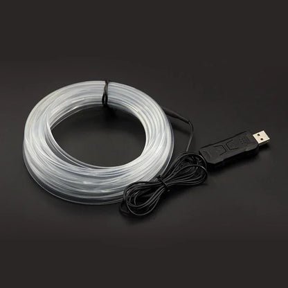 RGB Car Interior LED Light Strip – 2/3/4/5M USB Fiber Optic Atmosphere Lamp, APP Control for Customizable Lighting
