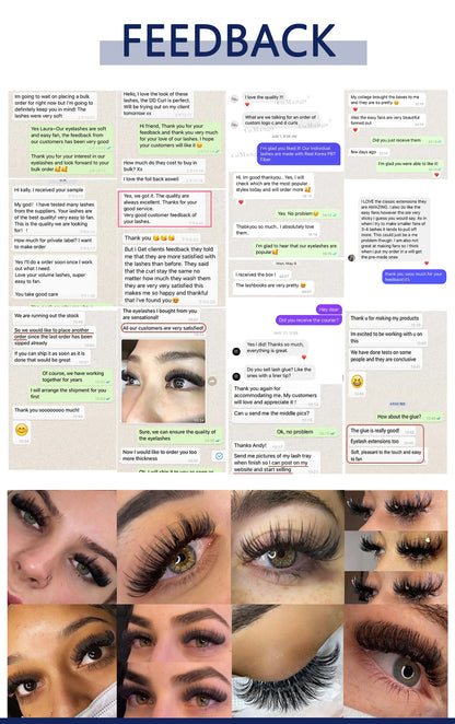 CoMango Wispy Premade Volume Lash Fans – 3-10D Individual Short Stem Faux Mink Russian Eyelash Extensions, 320 Fans