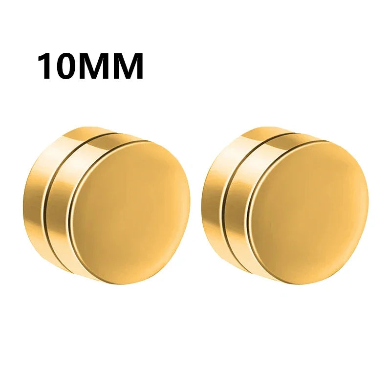 Fashion Magnetic Clip Ear Studs - Non-Piercing Fake Earrings for Men & Women, Jewelry Gift