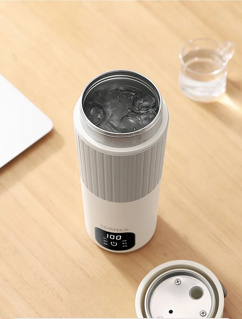 650ml Portable Electric Kettle — Travel Water Boiler with Temperature Control, LED Display Smart Teapot