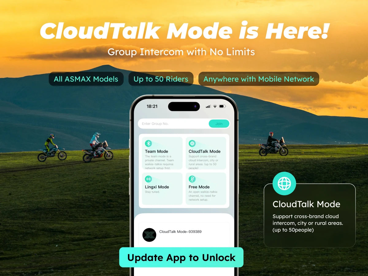 ASMAX Z1 Motorcycle Bluetooth Intercom — IP67 Waterproof Helmet Headset with 2 Chips, 8-Core, HiFi Speakers, ENC & 42-Min Fast Charging