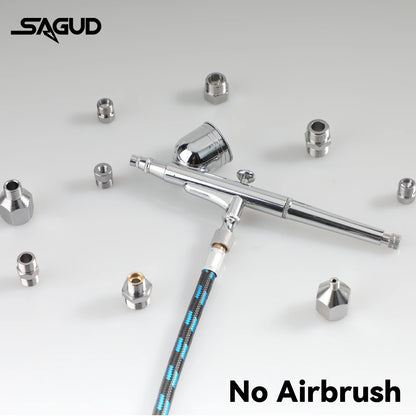 SAUGD 9PCS Airbrush Adapter Fitting Replacement Kit – Coupling Connectors for Compressor & Airbrush Hose