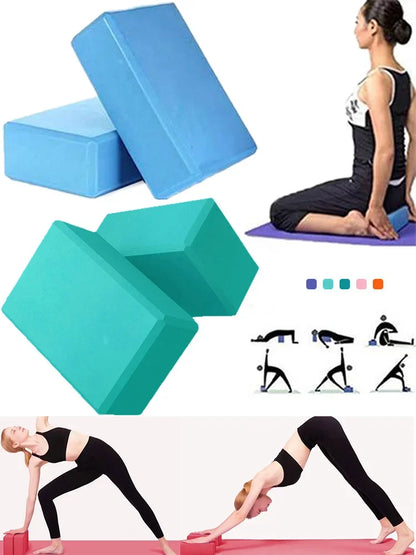 EVA Yoga & Pilates Blocks – Exercise Bricks for Home Fitness, Reinforcement, and Workout Support