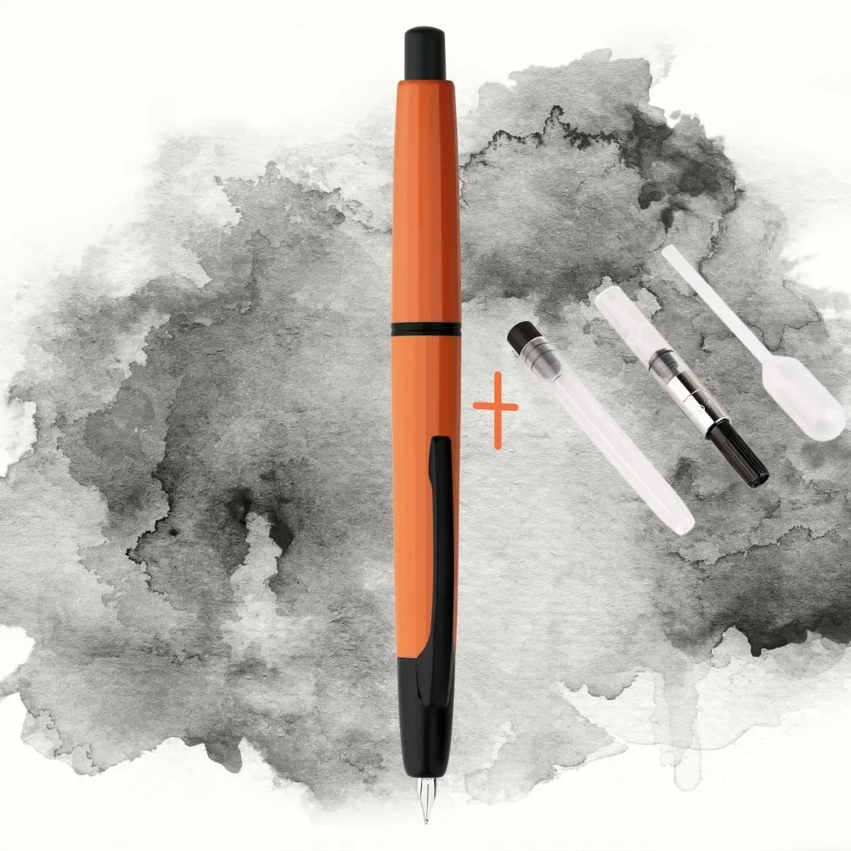 MAJOHN A2 Press Fountain Pen - Retractable EF Nib 0.4mm Resin Ink Pen with Converter, Lighter than A1, Perfect for Writing and Christmas Gift