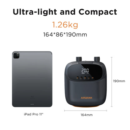 SUP Inflatable Pump — Rechargeable 20PSI Pump for PVC Kayaks, Kite Wings & Stand Up Paddle Boards