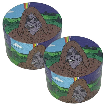 50mm Metal Gorilla Herb Grinder – 4-Layer Manual Spice, Pepper & Tobacco Mill for Cigarette Smoking Accessories