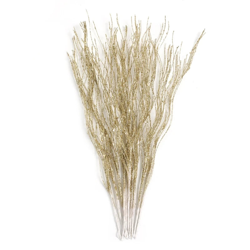 5PCS Glitter Artificial Berry Bouquet | Christmas Tree Ornament & Home Decor for New Year 2026, Navidad DIY Wreath Accessories