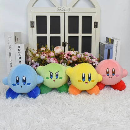 Kawaii Kirby Plush Doll - Soft Stuffed Anime Cartoon Toy, Ideal Christmas and Birthday Gift for Children