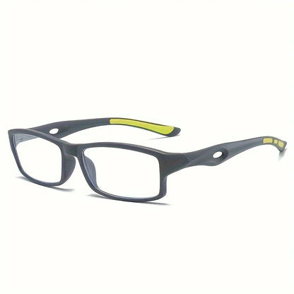 5PCS Sport Style Non-Prescription Reading Glasses – Anti-Blue Light Rectangular Full Rim Eyewear with PC Frame