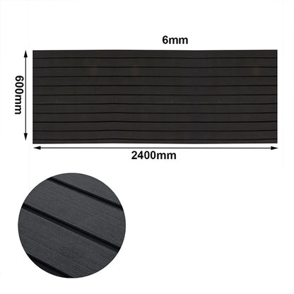 Self-Adhesive EVA Foam Teak Decking – Faux Marine Flooring Boat Floor Mat 600x2400x6mm