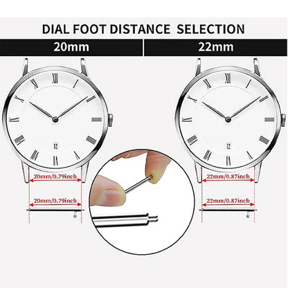 Classic Tropical Style FKM Watch Strap - 18mm, 20mm, 22mm Replacement Band for Seiko, Oris, Citizen