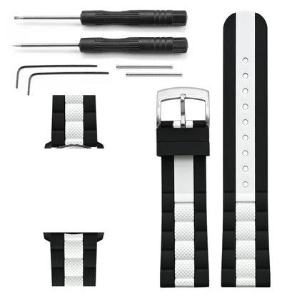 Strap for Swatch X Blancpain Five Oceans – High Tensile Sport Waterproof Silicone Watch Band, 22mm for Men & Women, Fifty Fathoms