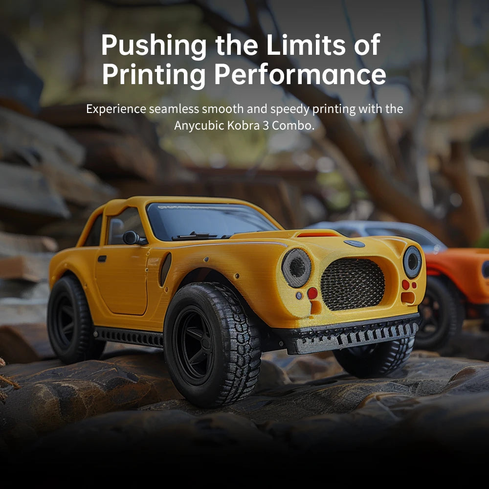 ANYCUBIC Kobra 3 Combo Multi-Color FDM 3D Printer – 600mm/s Speed, 250x250x260mm Build Volume