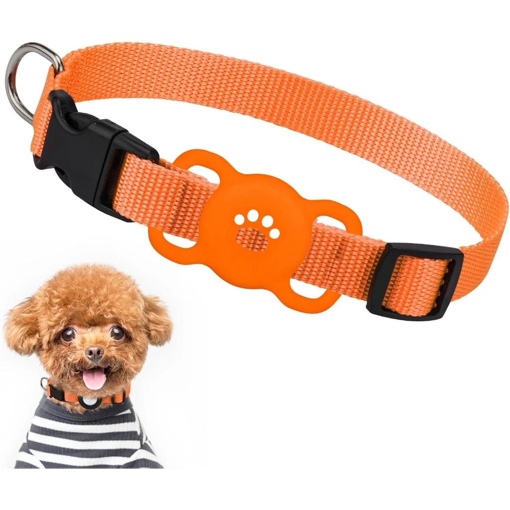 Airtag Dog Collar Holder – Silicone Protective Case for Apple AirTag, Full Body Cover Fits All Collar Sizes