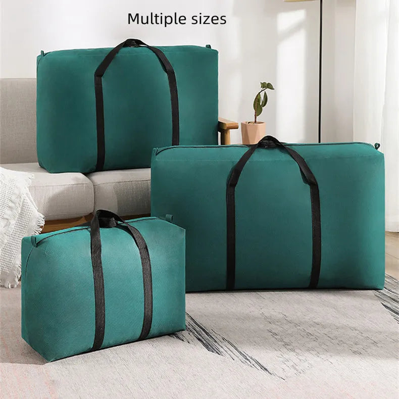 Portable Waterproof Storage Bag: Big Capacity, Dustproof, Moistureproof - Ideal for Quilts, Clothes, and Under-Bed Organization