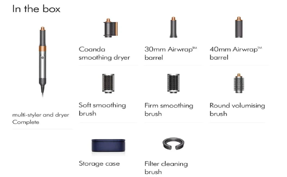 Professional Curling Iron & Hair Dryer Hot Comb – Hair Straightener Styling Brush for Salon & Home