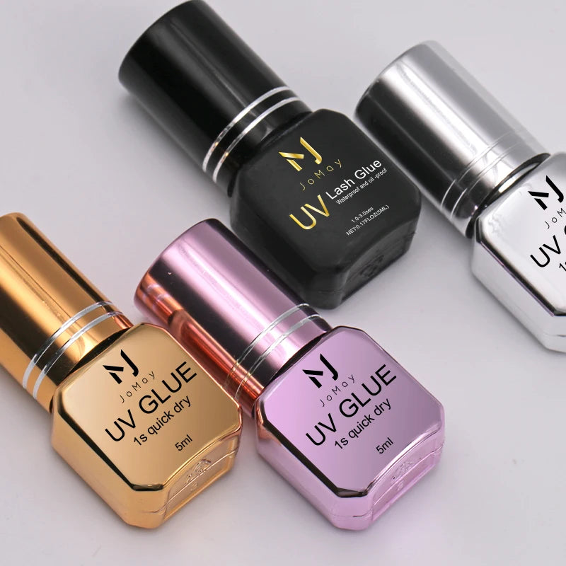 JOMAY UV Eyelash Glue 4 Colors – Fast-Dry, Strong, Long-Lasting & Waterproof Adhesive