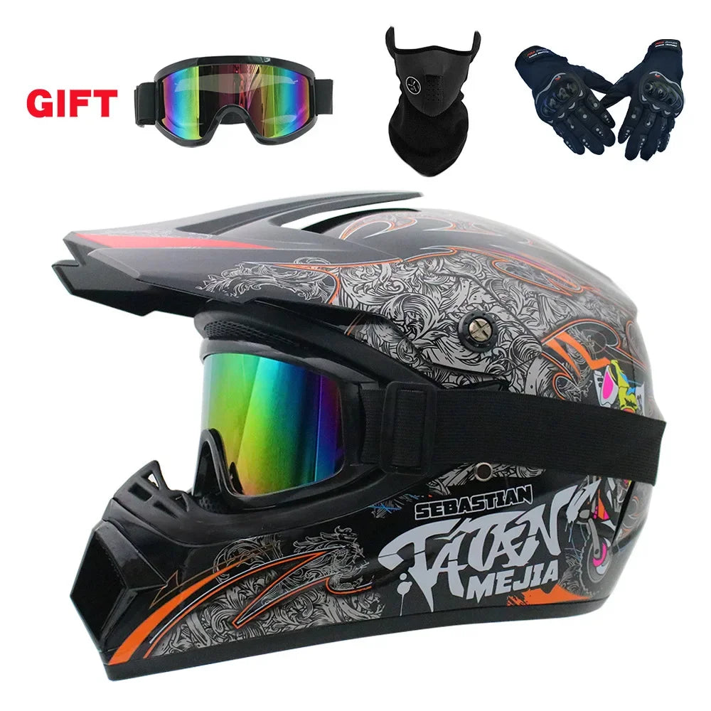 Full Face Off-Road Motorcycle Helmet – Downhill AM DH Cross Motocross Capacete Casco   2/2