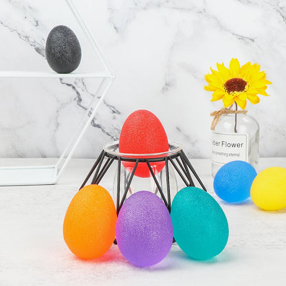 Silicone Hand Grip Strength Trainer — Wrist & Finger Resistance Ball for Adults & Kids, Rehab Therapy & Stress Relief