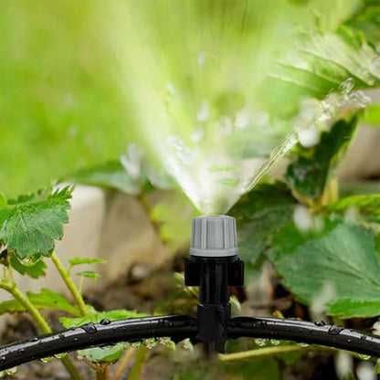 10-20M Automatic Garden Irrigation System – Portable Misting Fog Nozzles with 4/7mm Tee Connector for Patio & Hose Spray