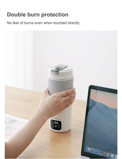 650ml Portable Electric Kettle — Travel Water Boiler with Temperature Control, LED Display Smart Teapot