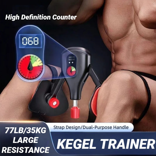 Smart Pelvic Floor Muscle Trainer — Adjustable Thigh Kegel Exerciser for Levator Sphincter Home Workouts