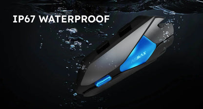 ASMAX Z1 Motorcycle Bluetooth Intercom — IP67 Waterproof Helmet Headset with 2 Chips, 8-Core, HiFi Speakers, ENC & 42-Min Fast Charging