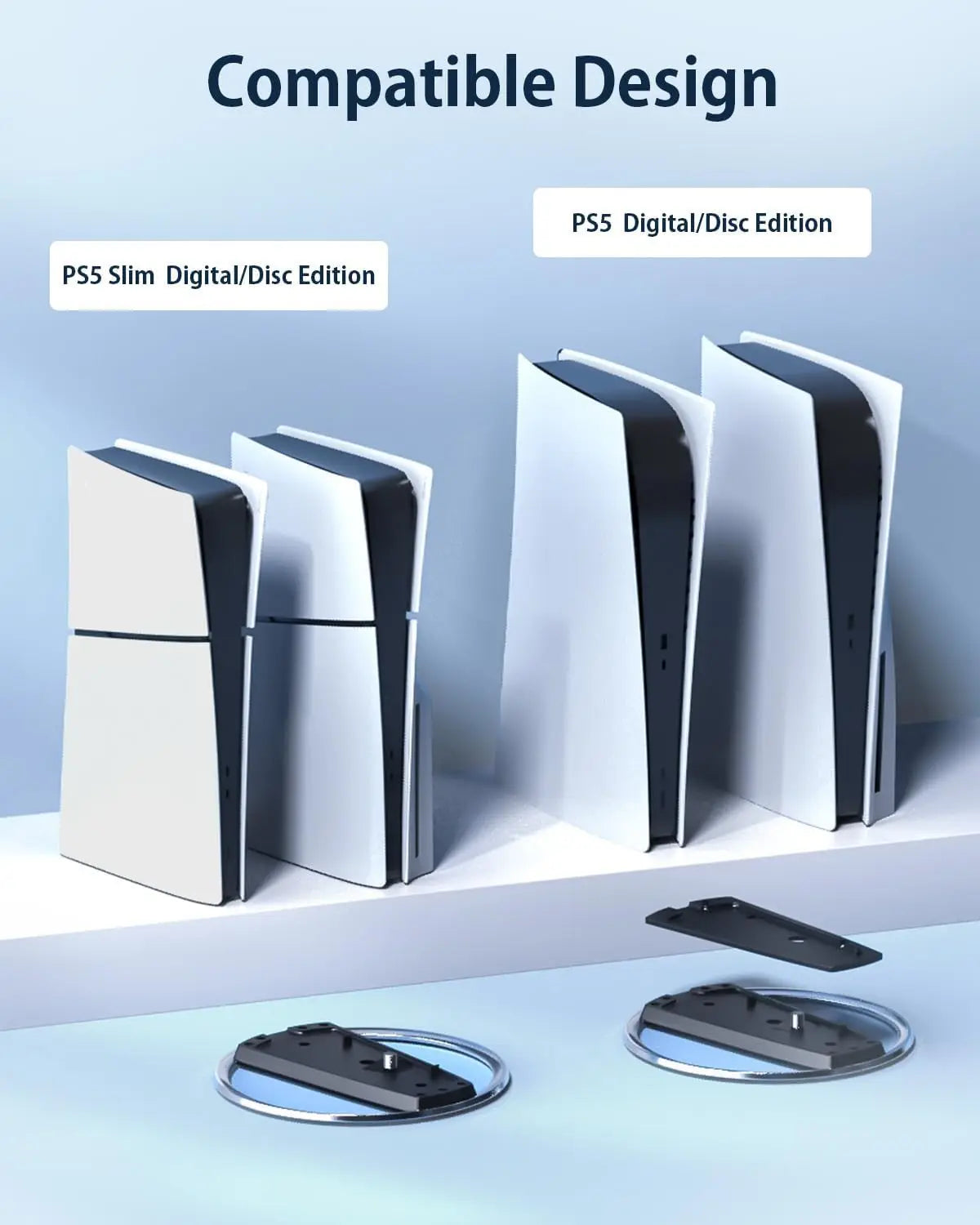 New Console Host Stand for PS5 Slim/PS5 Pro - Vertical Storage Stand for PlayStation 5 Game Accessories