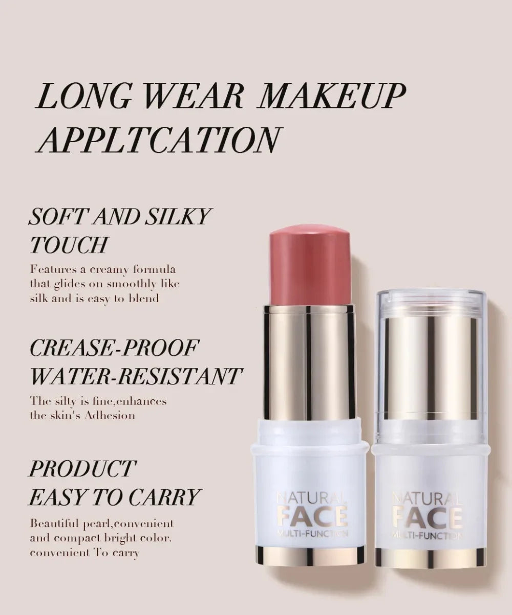 Highlighter Stick – Brightening Skin Tone, Contouring, Natural Stereo Concealer & Multi-Purpose Blush Stick