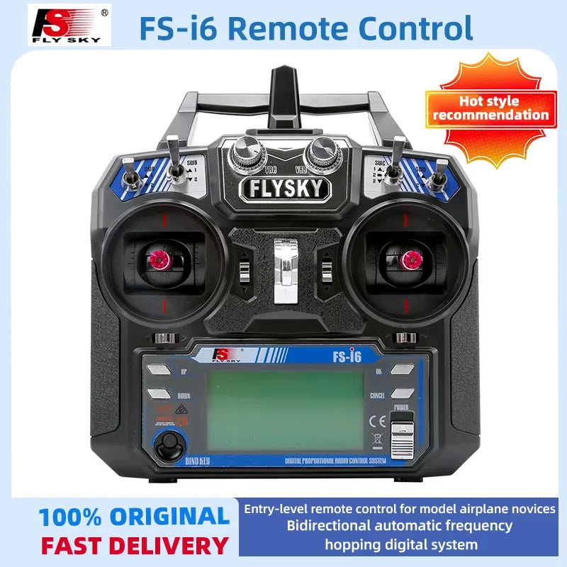Flysky FS-i6 2.4G 6CH RC Transmitter — Compatible with FS-iA6 / FS-iA6B Receiver for Quadcopter DIY Drones