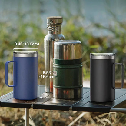 680ml Stainless Steel Leak-Proof Travel Coffee Thermos Mug Vacuum Insulated Water Bottle