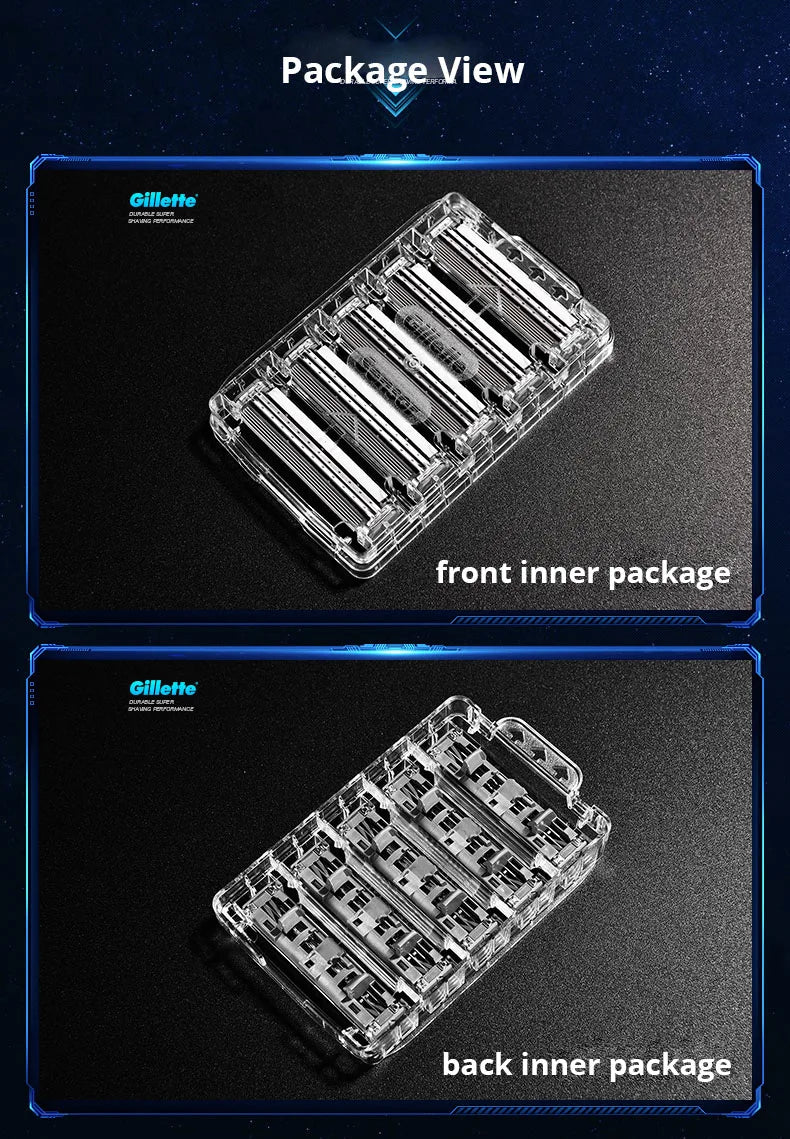 Gillette Sensor Excel Razor Blades for Men - Replacement Shaving Cartridges, 10/20 Count for Face Hair Removal