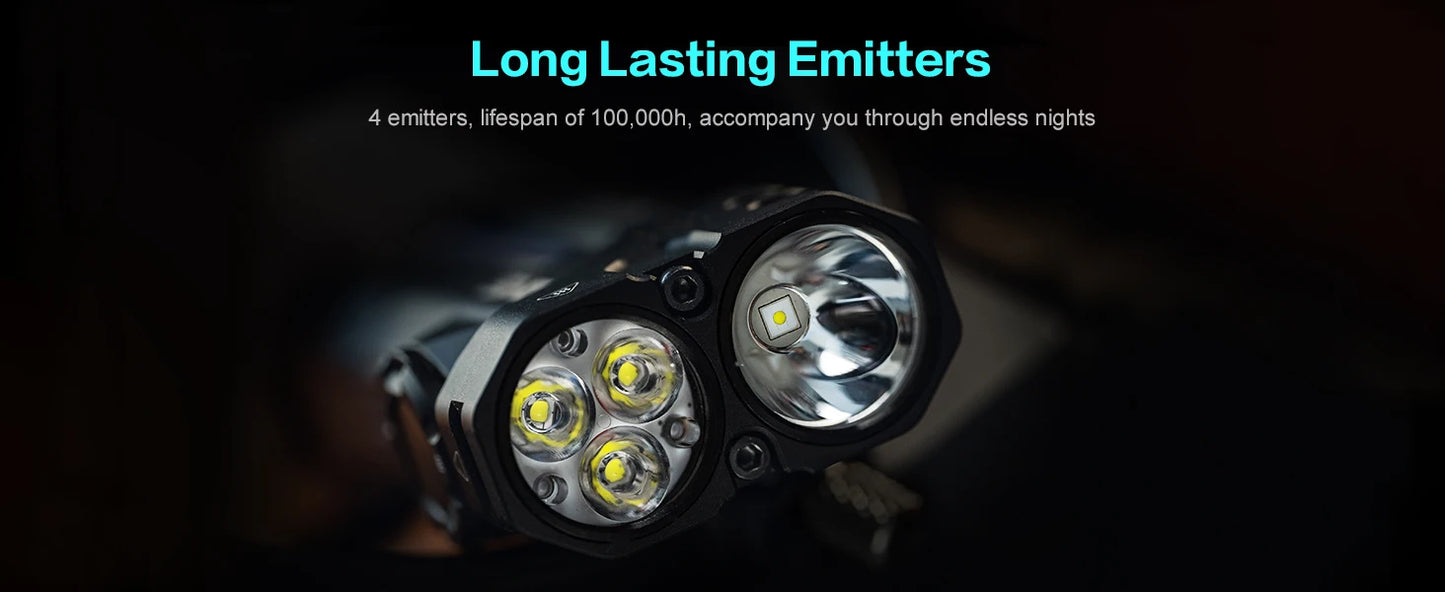 Original Outdoor Multifunctional LED Flashlight – 4360LMS Long-Range Strong Light with Ultra-Long Battery Life, Rechargeable for Camping