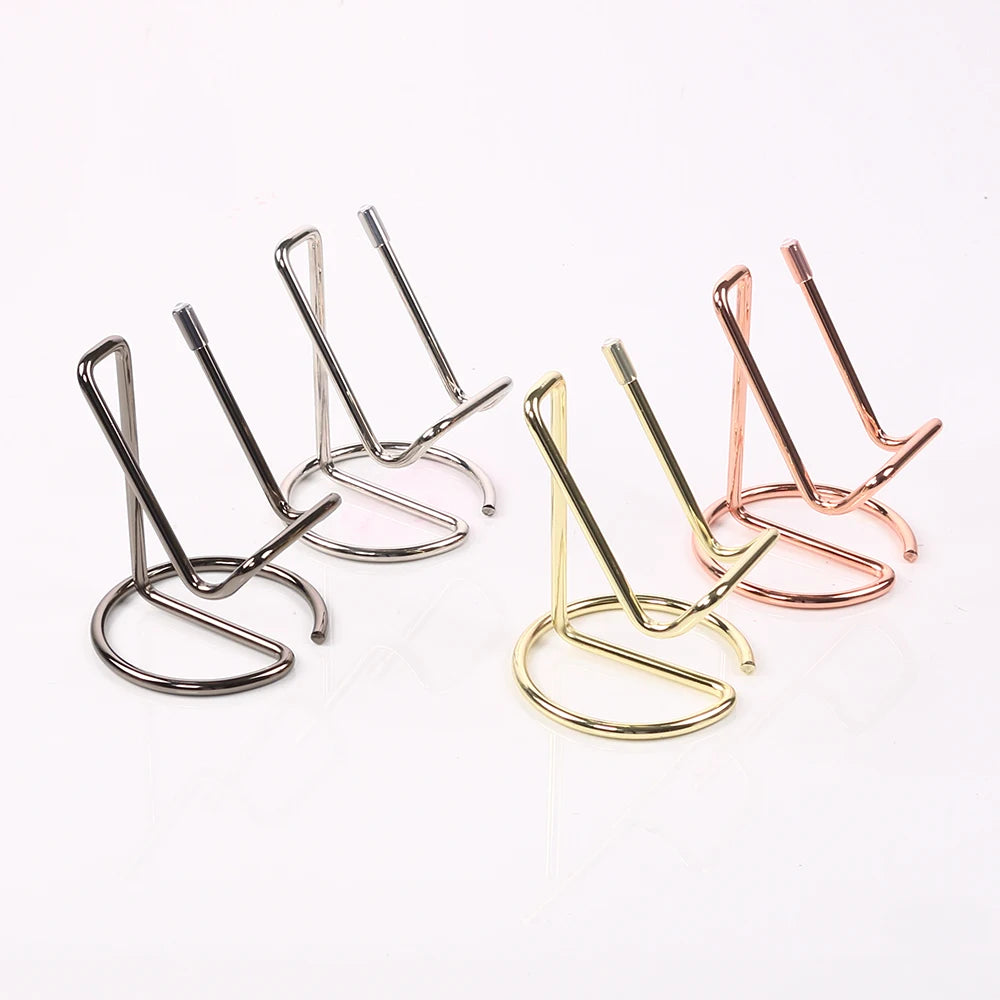 Desktop Metal Phone & Business Card Holder – Office Stand Organizer for Name Cards