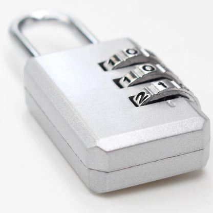 Small 3-Digit Combination Lock – Luggage, Backpack, Toolbox & Locker Padlock for Travel and Security