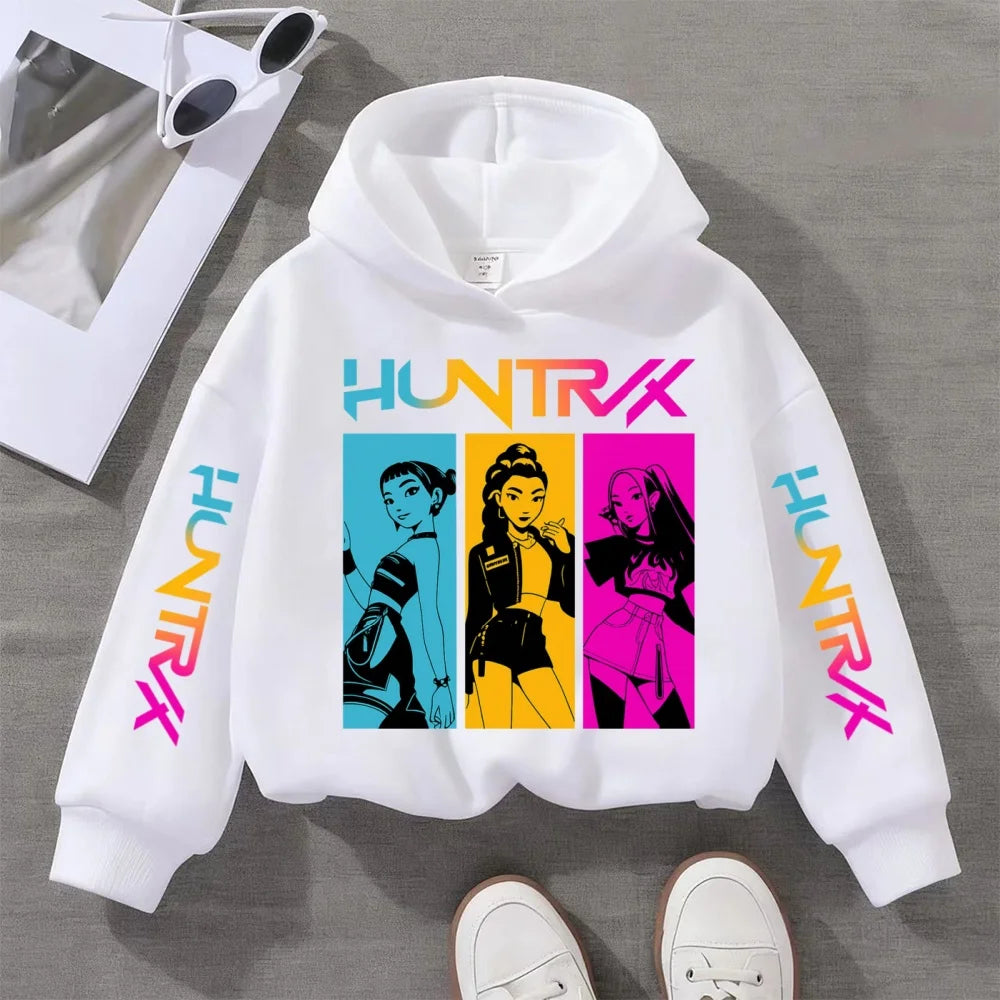 2025 Fall/Winter KPop Demon Hunters Hoodie – Cute Fashion Sweatshirt for Girls, Children's Clothing