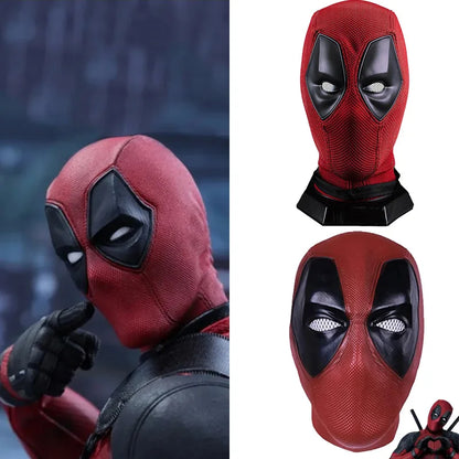 Deadpool Cosplay Mask - Wade Winston Wilson Latex Soft Adult Party Mask, Halloween Costume Props, One Size