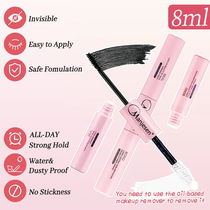 DIY Lash Extension Kit – Bond & Seal, Remover, Tweezers, Individual Lashes, Clusters & Makeup Tools