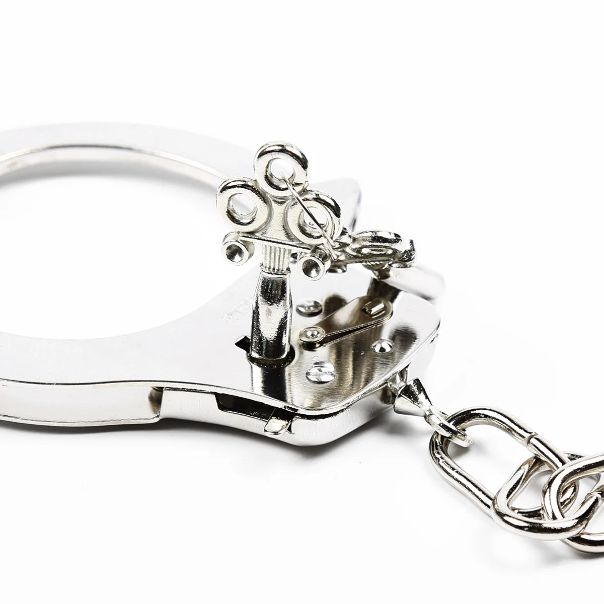DUTRIEUX Stainless Steel Handcuffs – Adjustable Metal Ankle & Wrist Cuffs with Chain, BDSM Bondage Restraints for Couples