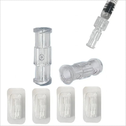 Double Helix Luer Syringe Connector – Sterile Transparent PP Pneumatic Parts, Leak-Proof Drug Guide Device (10/20/50/100pcs)