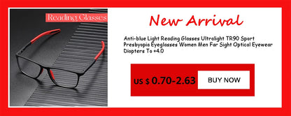 Sports Reading Glasses - Anti-Blue Light TR90 Frame Eyewear for Men & Women (+100 to +400)