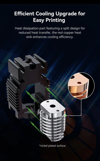 Creality Ender-3 V3 SE/KE Ceramic Heating Block Kit – 60W 0.4mm Quick-Swap Nozzle for 3D Printers