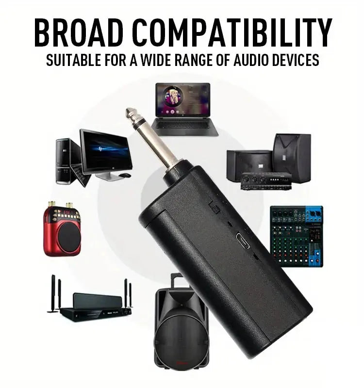 Gold 2.4GHz Wireless Handheld Microphone – Dynamic DJ Recording & Mixer Mic