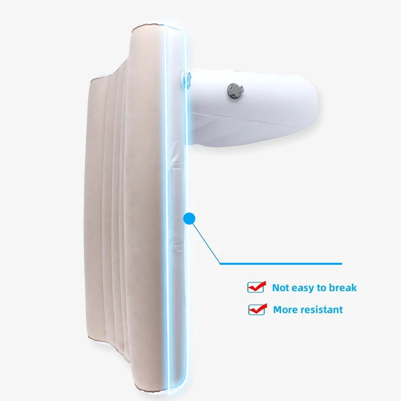 Portable Inflatable Airplane Mattress – Travel Bed for Planes & Cars, Comfortable Air Cot for Easy Sleeping