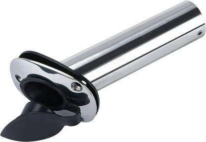 2X Stainless Steel Flush Mount Boat Fishing Rod Holder — 30° Rod Pod for Marine Boats