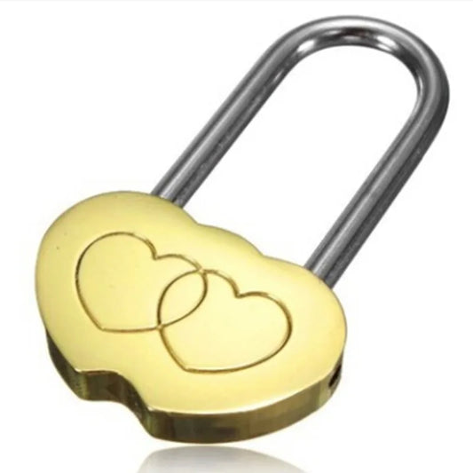 Padlock Love Lock – Engraved Double Heart, Valentine's & Anniversary Gifts for Couples, Christmas Gift
